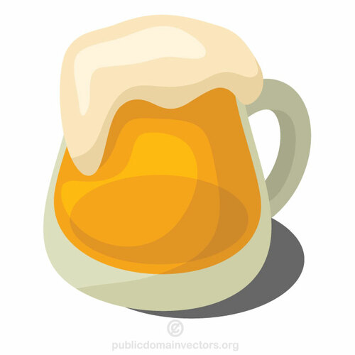 Mok van bier vector illustraties