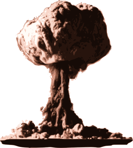 原子爆弾雲ベクトル グラフィック