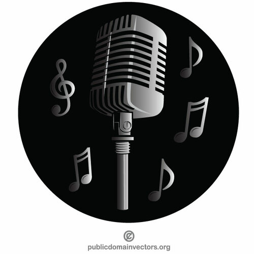 音楽ロゴのグラフィック コンセプト