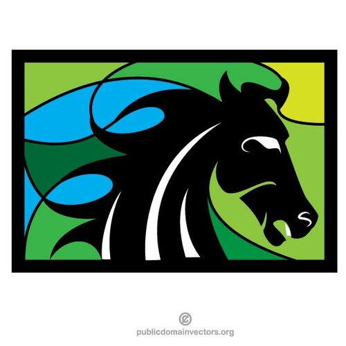 Cheval silhouette vector clipart