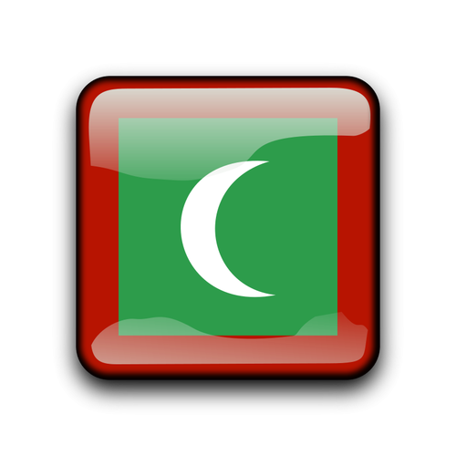Мальдивы Векторный флаг символ