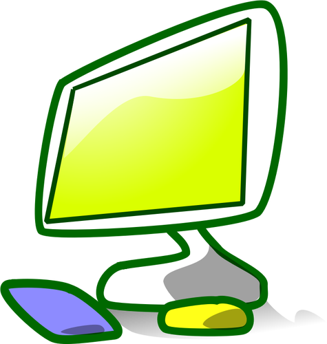 Vektor Klipart ikonu složky Tento počítač