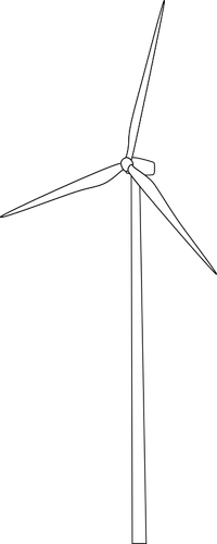 风力涡轮机素描
