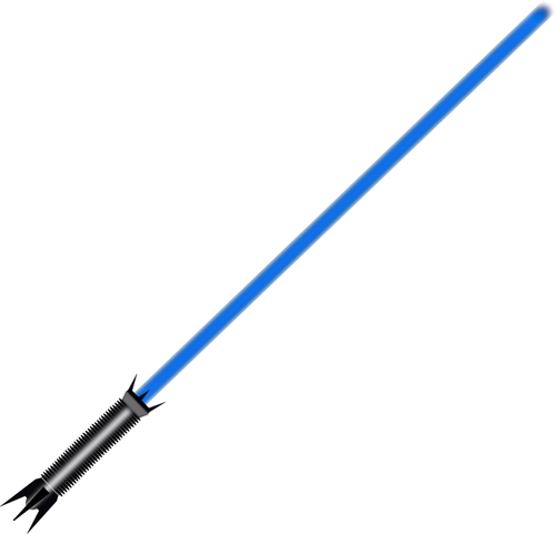 Blue light saber vector image