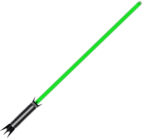 Grønt lys sabel vektorgrafikk utklipp