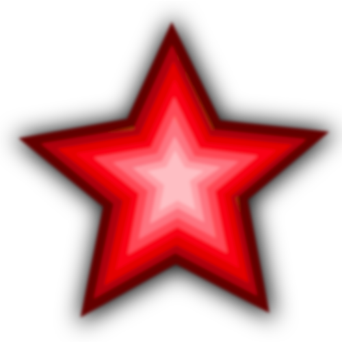 Jednoduchý rudá hvězda