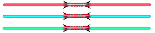 Lightsaber selection vector image