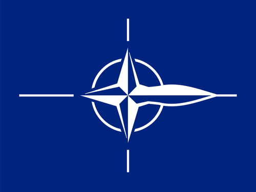 NATO significa guerra immagine vettoriale