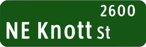 Vector graphics of federal standard style street sign