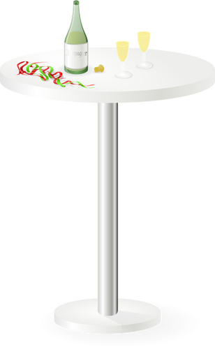 Restaurant table vector clip art