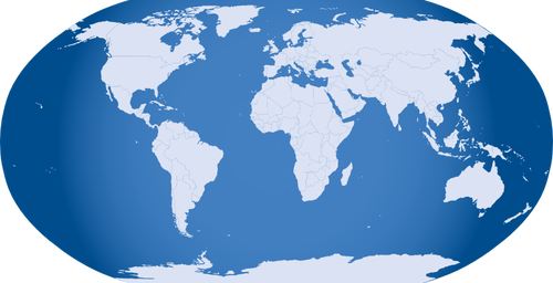Всемирная карта векторное изображение