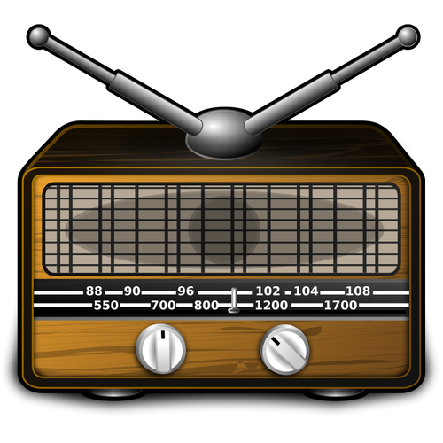 Ретро радио векторное изображение