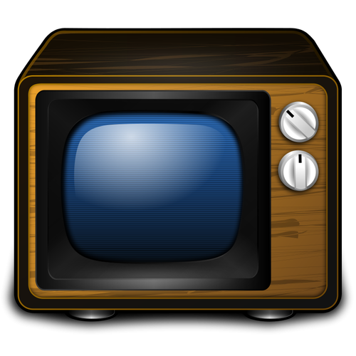 Staré TV vektorový obrázek