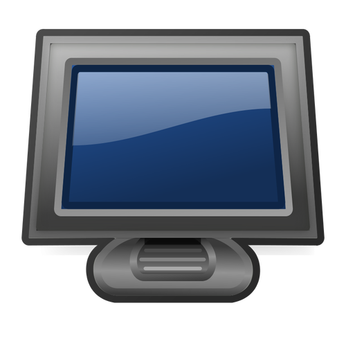 PC monitor vector illustration