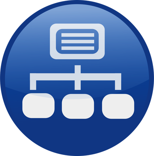 Network vector icon image