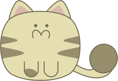 Cute cat vector image