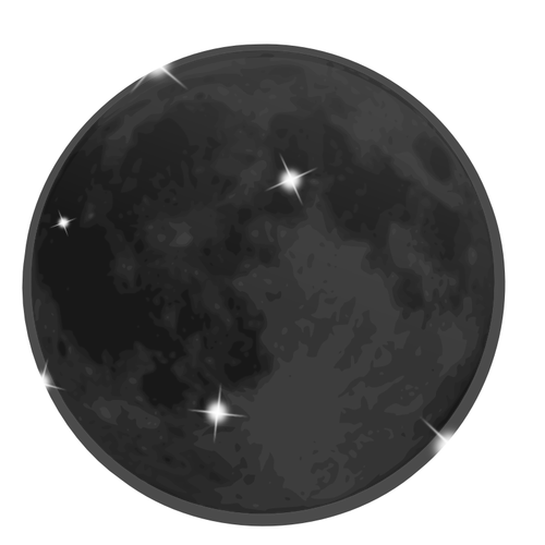 Shiny moon vector image