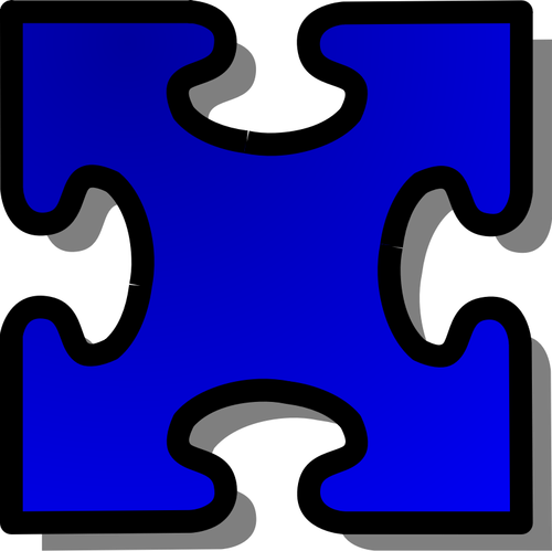 Векторная иллюстрация кусок головоломки 3