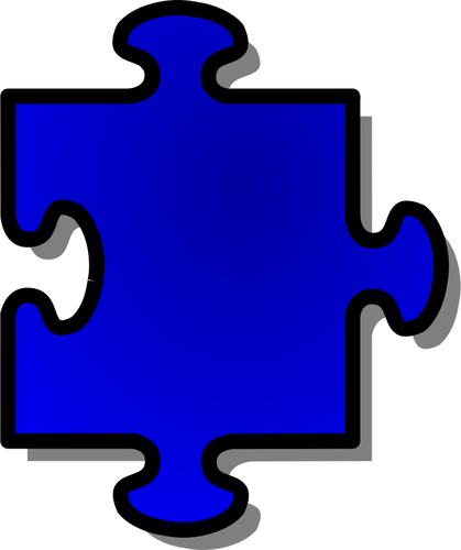 Vector graphics of puzzle piece 5
