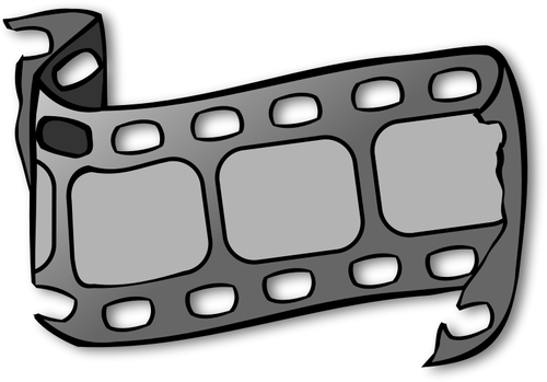 Vektorritning sönderrivna film Strip