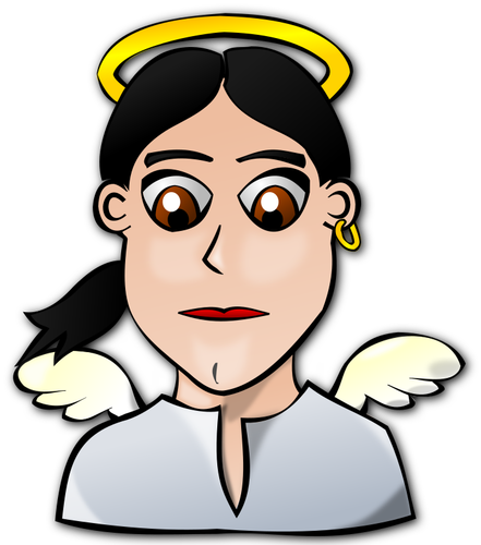 Angel girl with earring