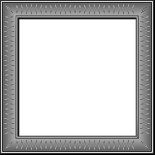 Векторный рисунок квадратная рамка с ромбовидная украшения