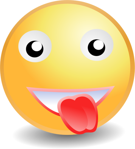 Smiley with tongue out vector illustration