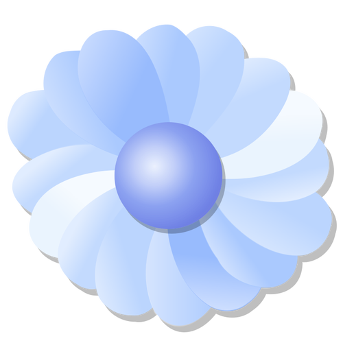 Imagem vetorial de flor azul