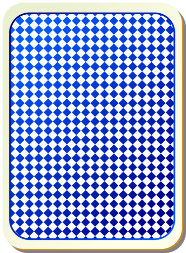 Grid blue playing card vector image