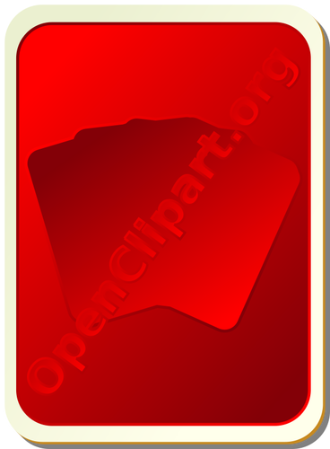 Back of red playing card vector image