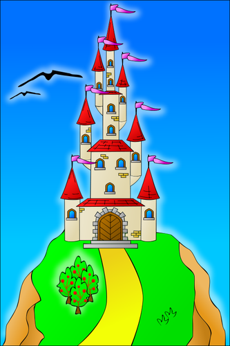 Castle on the Hill vector