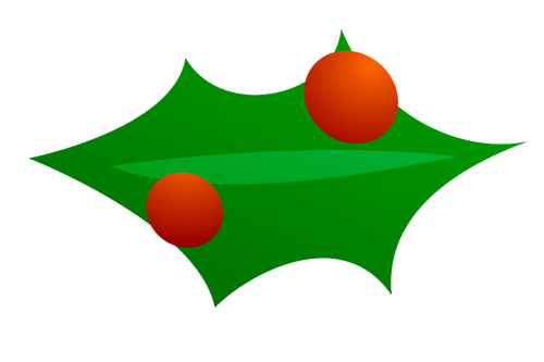 Kerstmis blad decoratie vector