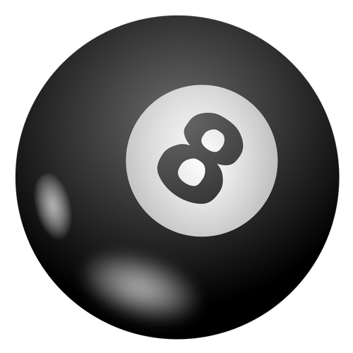 Bola de bilhar com o número 8. oito blackball para bilhar inglês, jogos de  sinuca. ícone de poolball duro preto. ilustração em vetor plana realista de  objeto de esportes lustroso brilhante isolado