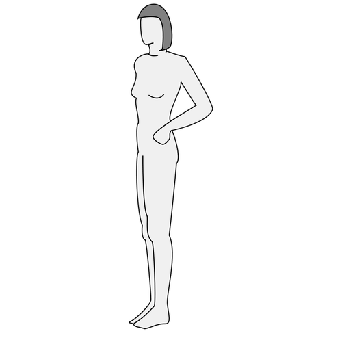 Vector silhouette of a woman