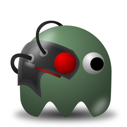 Game baddie Borg vector image