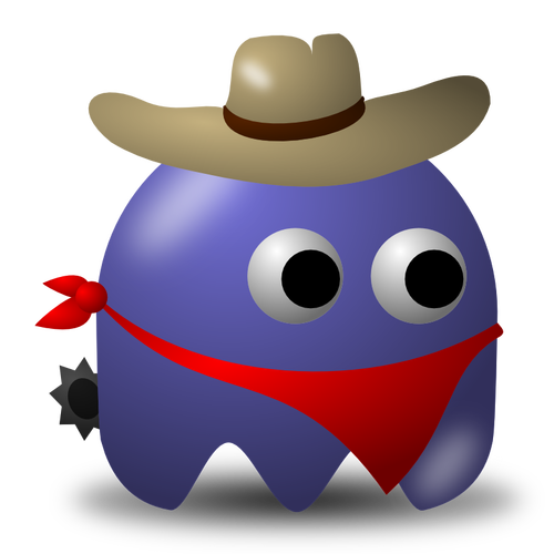 Game baddie cowboy vector image