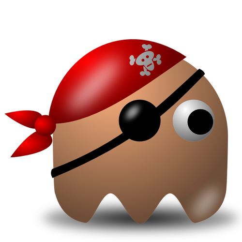 Game baddie pirate guy vector image