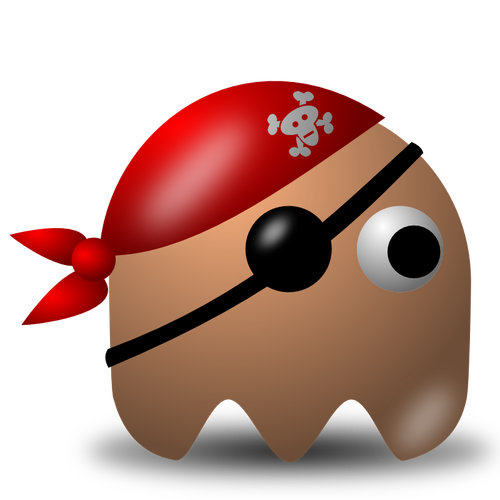 Game baddie pirate guy vector image