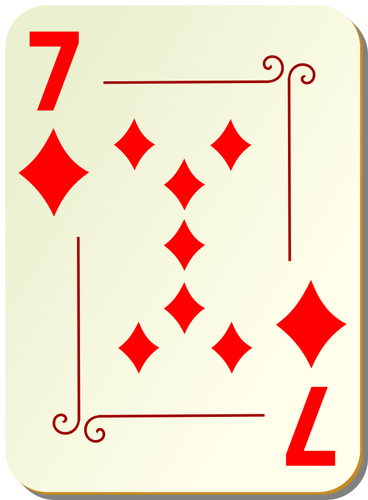 Syv av diamanter vector illustrasjon