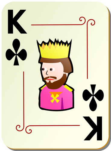 Kongen av klubber vektor image