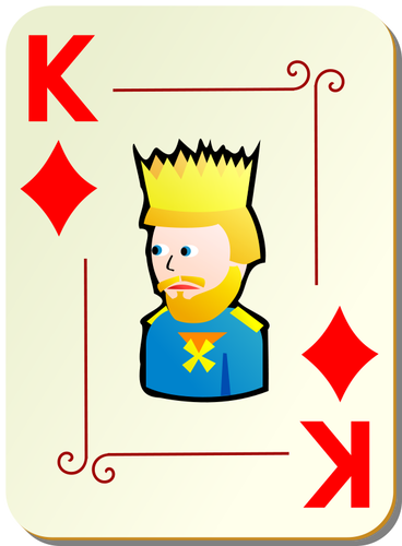 King of diamonds vector image