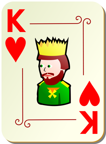 King of hearts vector illustration