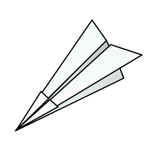 Paper plane vector illustration