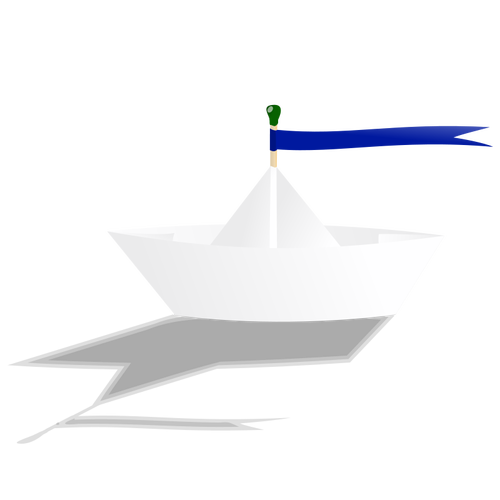Gambar vektor perahu kertas