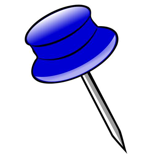 Vector clip art of a pin