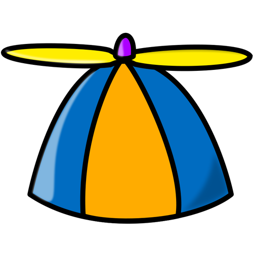 螺旋桨的帽子矢量绘图