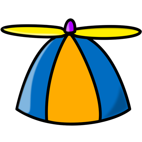 Propeller hat vector drawing