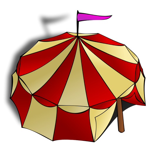 Grafika wektorowa namiot cyrku