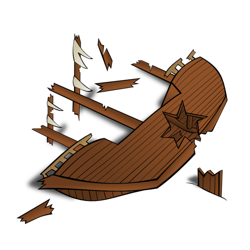 Shipwreck vector image