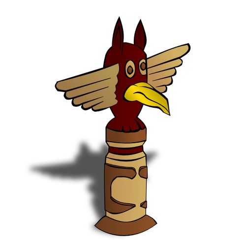 Totem RPG karta symbol vektorbild